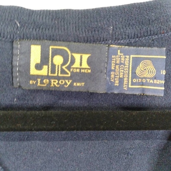 Vintage Leroy II Men Navy Blue Wool Sweater - Picture 2 of 9
